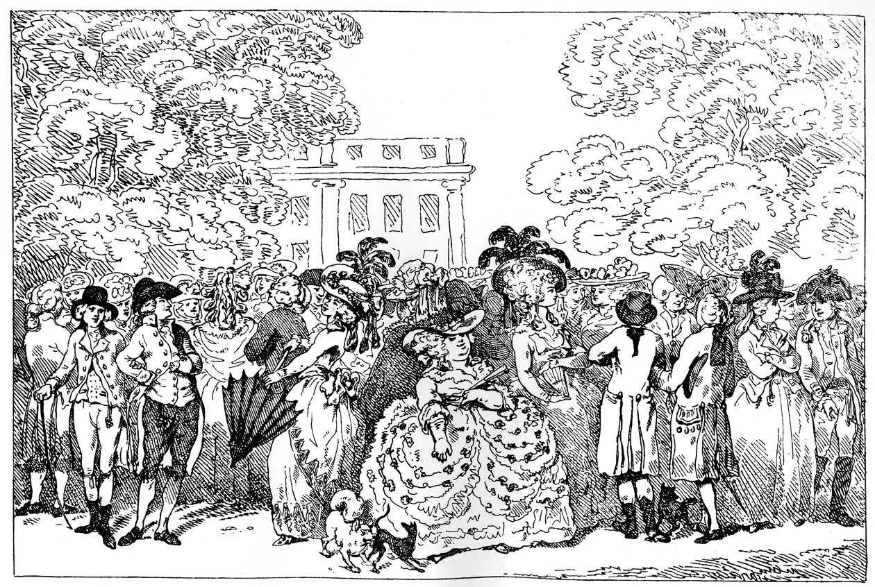 1784, eller dagens mode, 1784. av Thomas Rowlandson