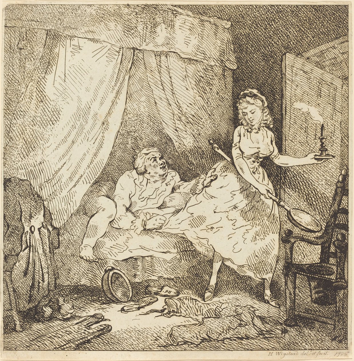 En sängvärmare av Thomas Rowlandson