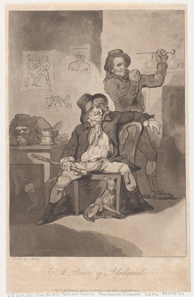 A Brace of Blackguards, 20 juni 1789., 20 juni 1789. av Thomas Rowlandson