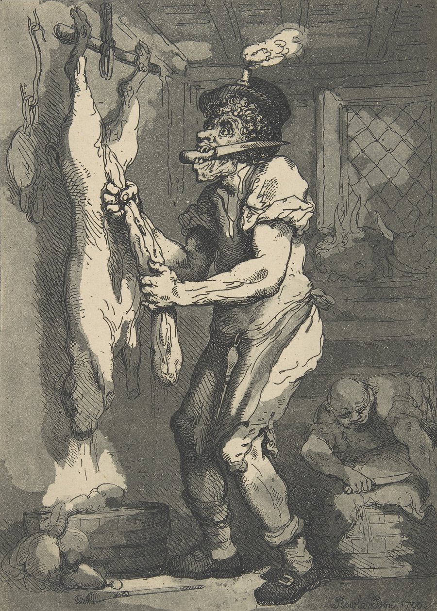 En slaktare, 1 januari 1790, 1 januari 1790. av Thomas Rowlandson