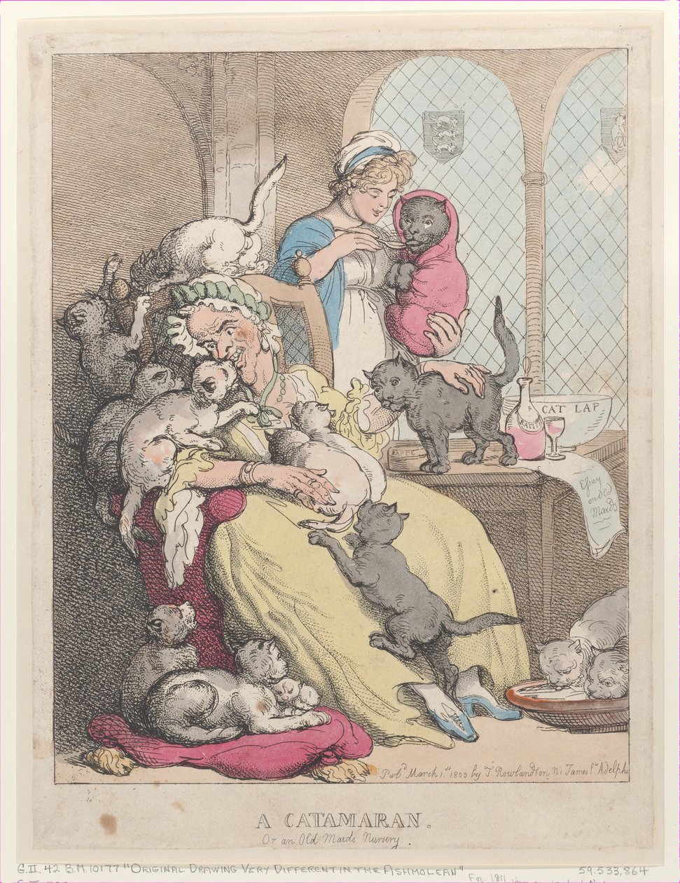 En katamaran eller en gammal jungfrukammare, 1 mars 1803., 1 mars 1803. av Thomas Rowlandson