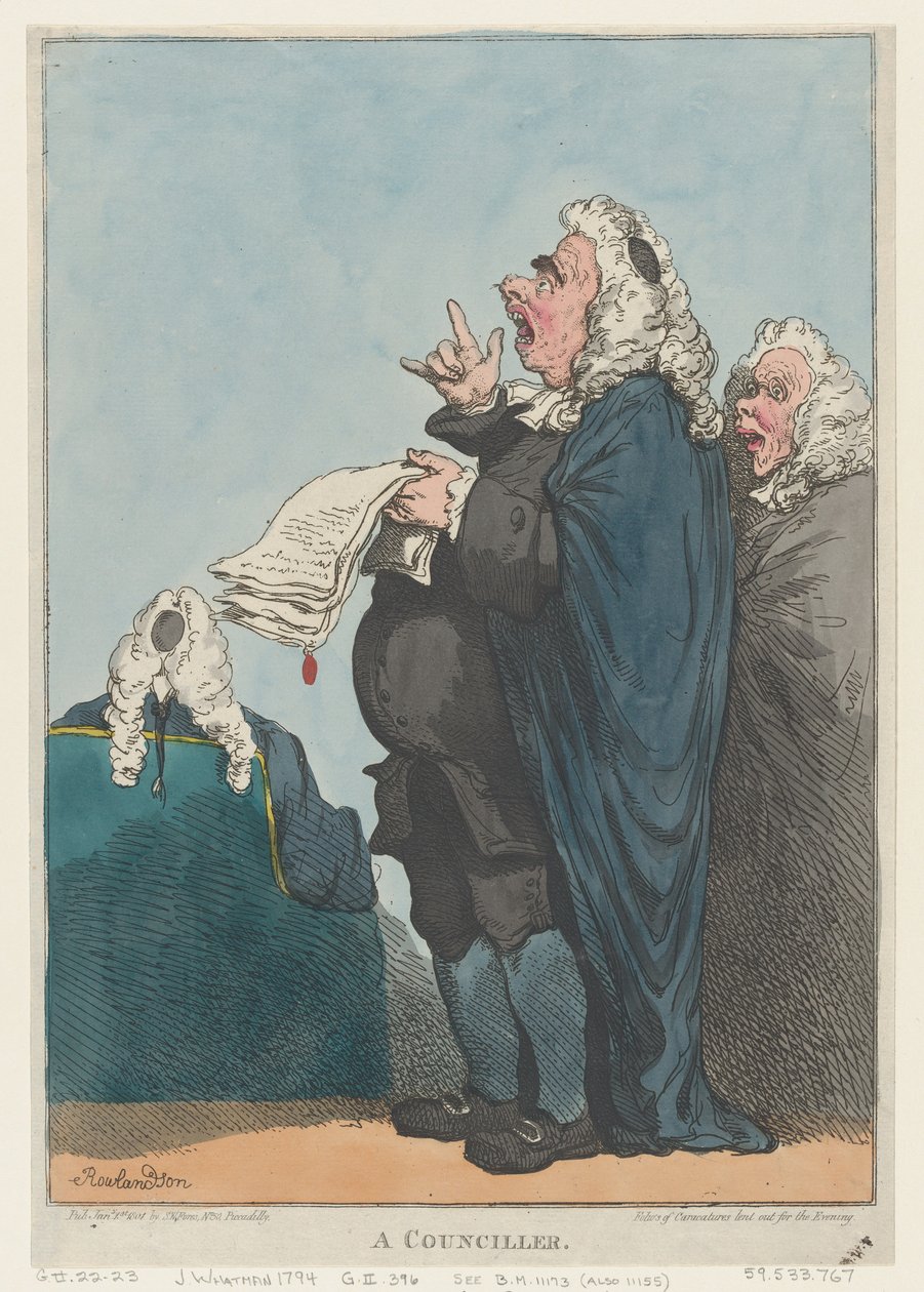 En rådman [sic], 1 januari 1801., 1 januari 1801. av Thomas Rowlandson