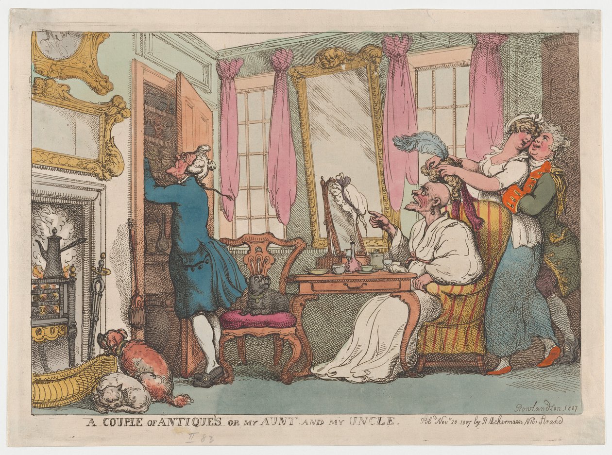 Ett par antikviteter eller min faster och min farbror, 20 november 1807, 20 november 1807. av Thomas Rowlandson