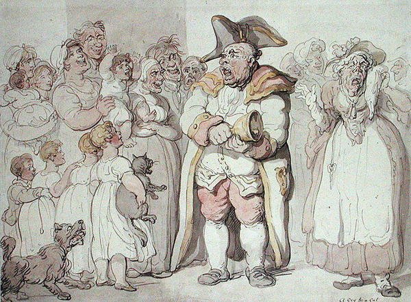 A Cry for a Cat (penna och bläck & akvarell på papper) av Thomas Rowlandson
