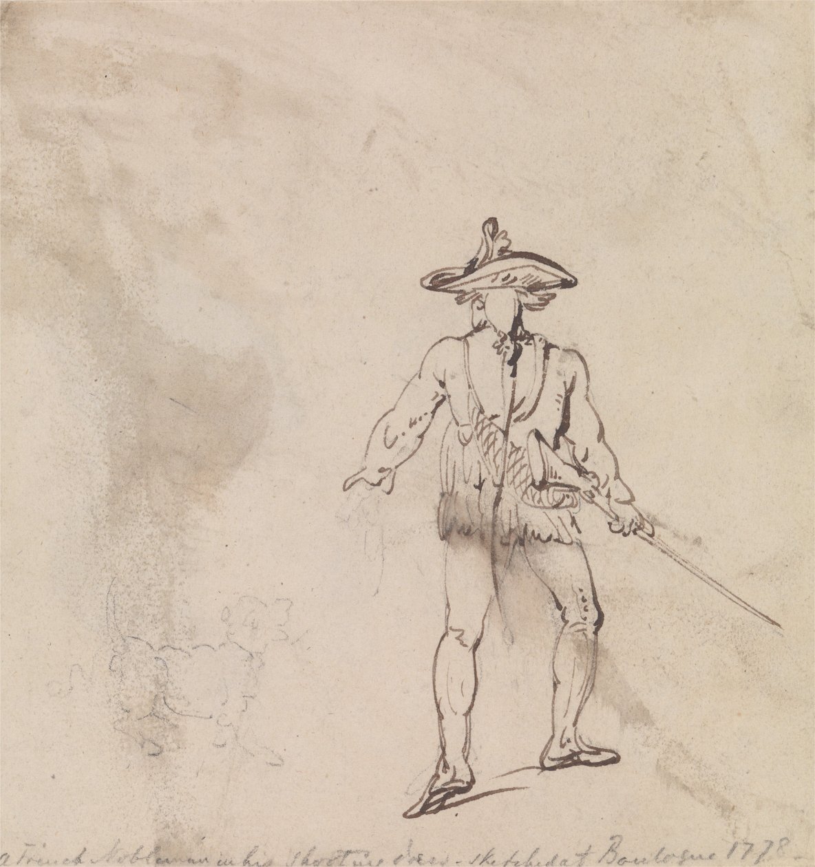 En fransk adelsman ute på jakt av Thomas Rowlandson