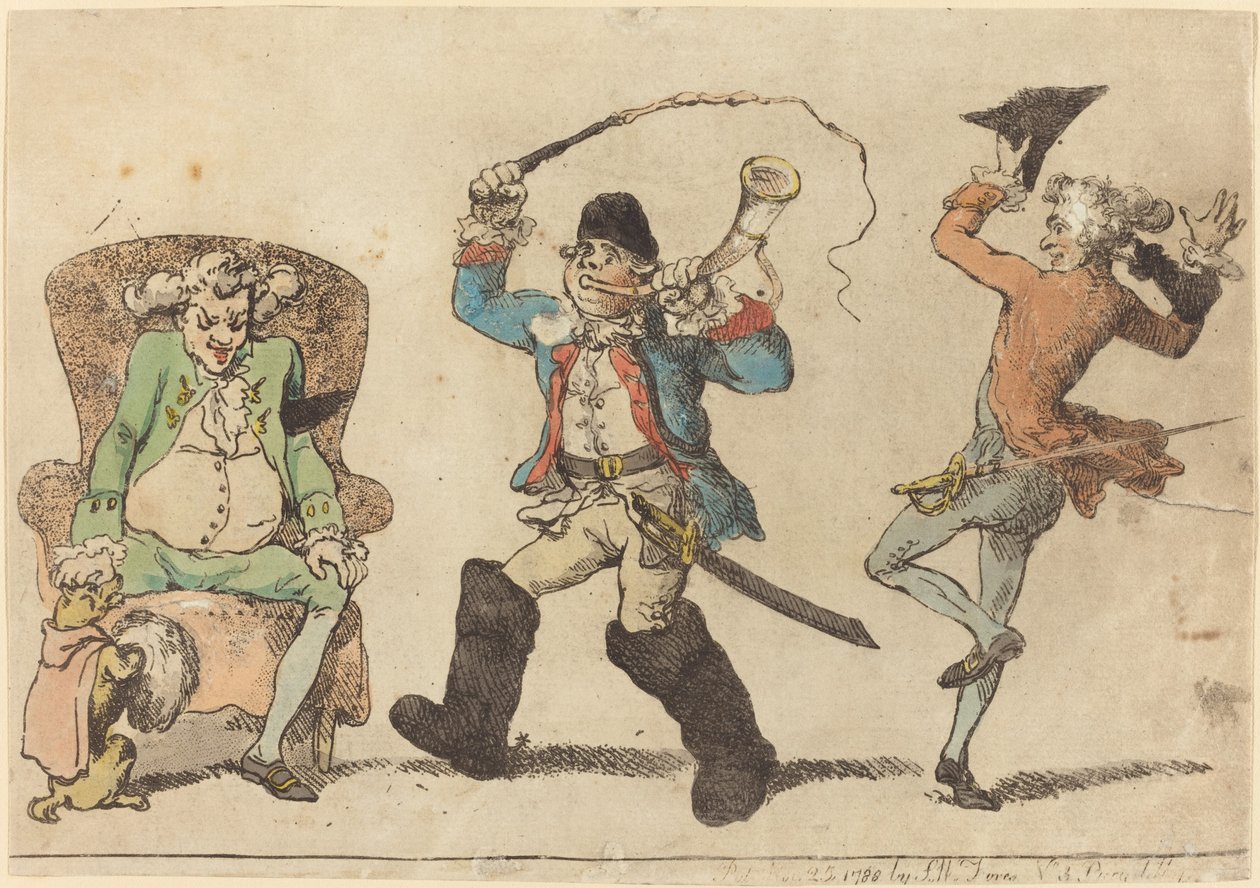 En fransman i november av Thomas Rowlandson