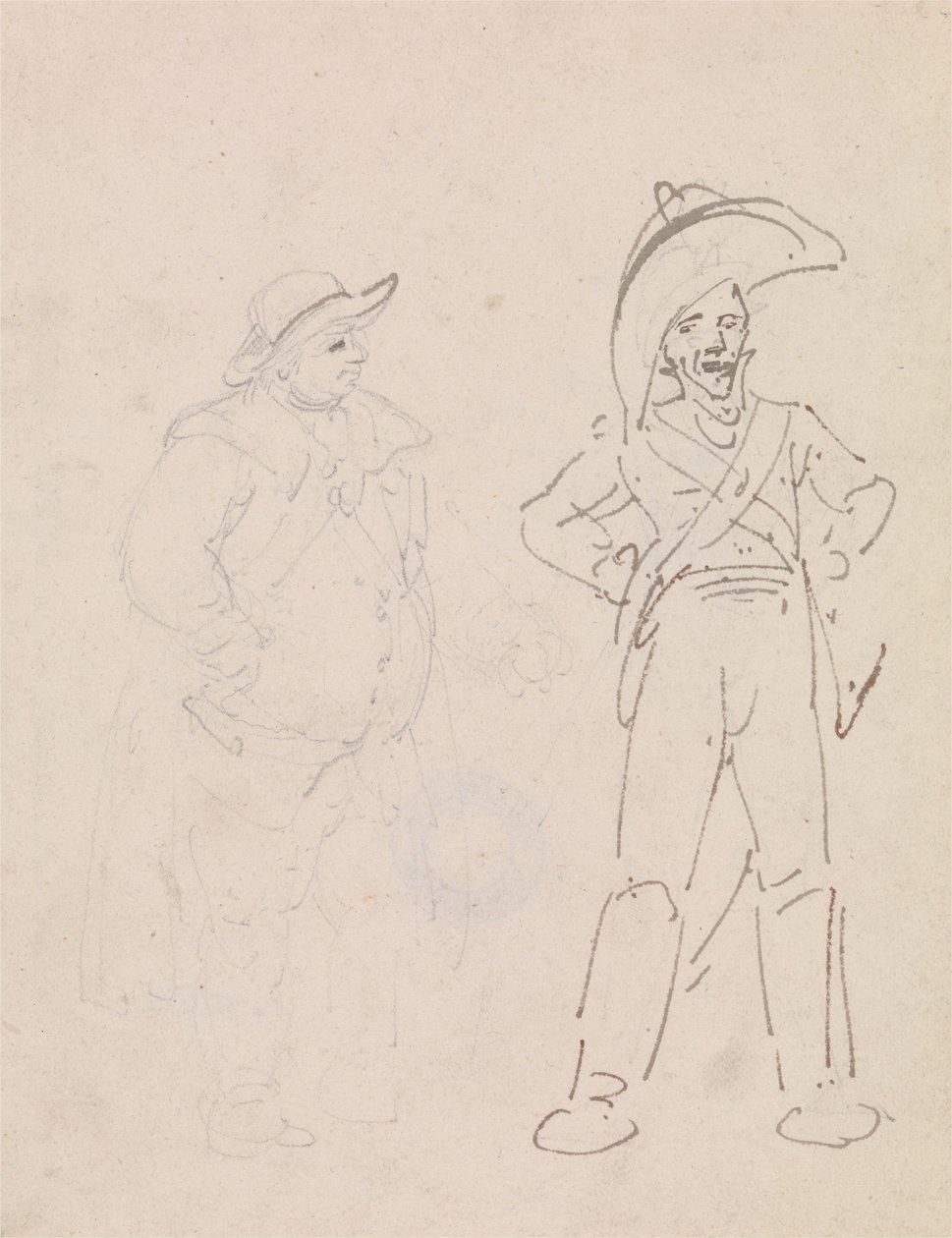 En gendarm och en annan man av Thomas Rowlandson