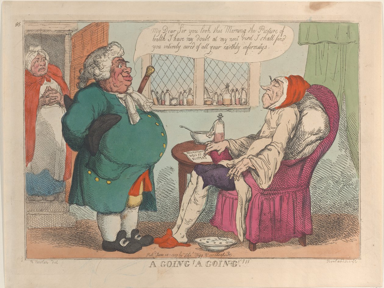 A Going! A Going!!!, 10 juni 1809., 10 juni 1809. av Thomas Rowlandson