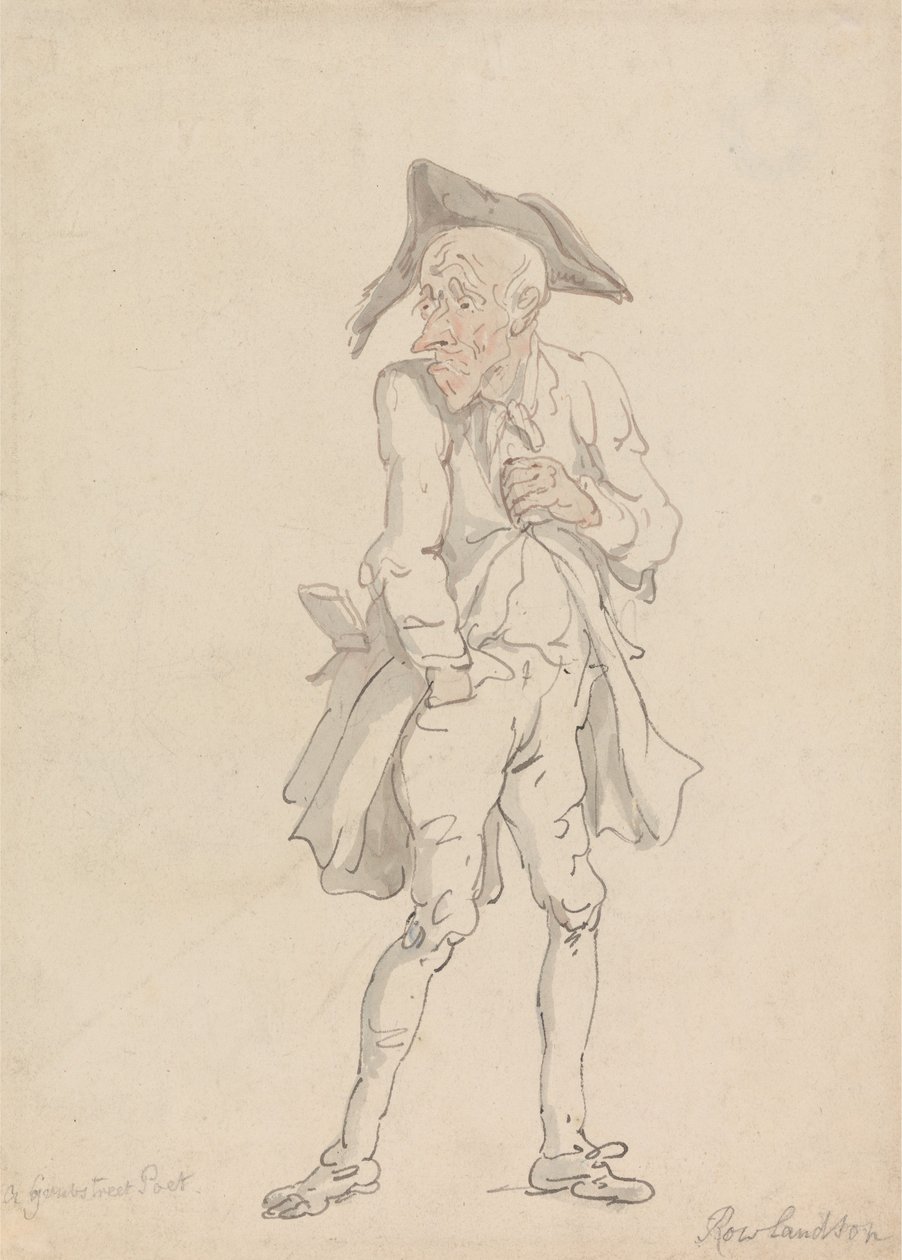 En poet från Grub Street av Thomas Rowlandson