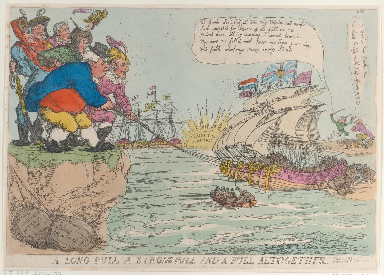 Ett långt drag Ett starkt drag och ett drag totalt, 25 november 1813., 25 november 1813. av Thomas Rowlandson