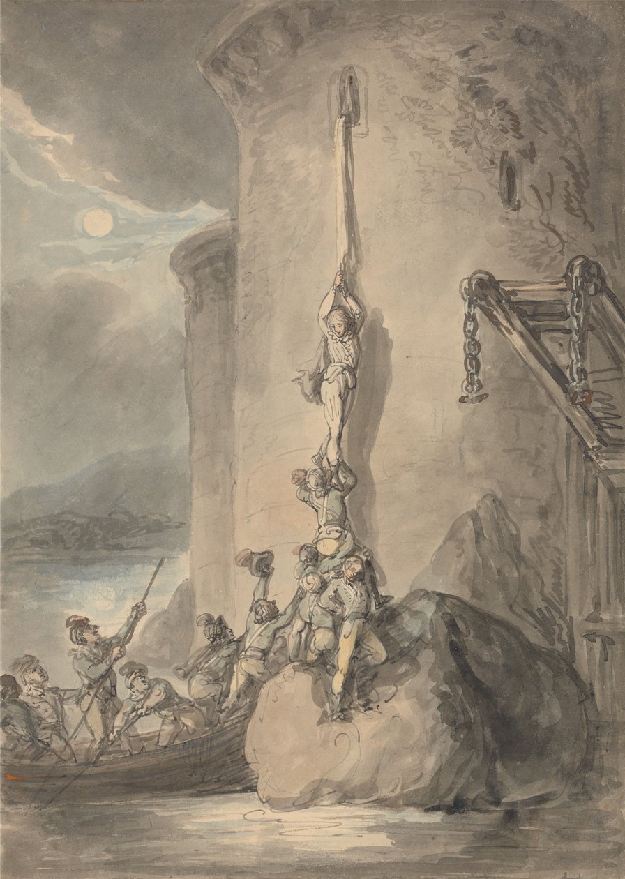 Ett militärt äventyr av Thomas Rowlandson