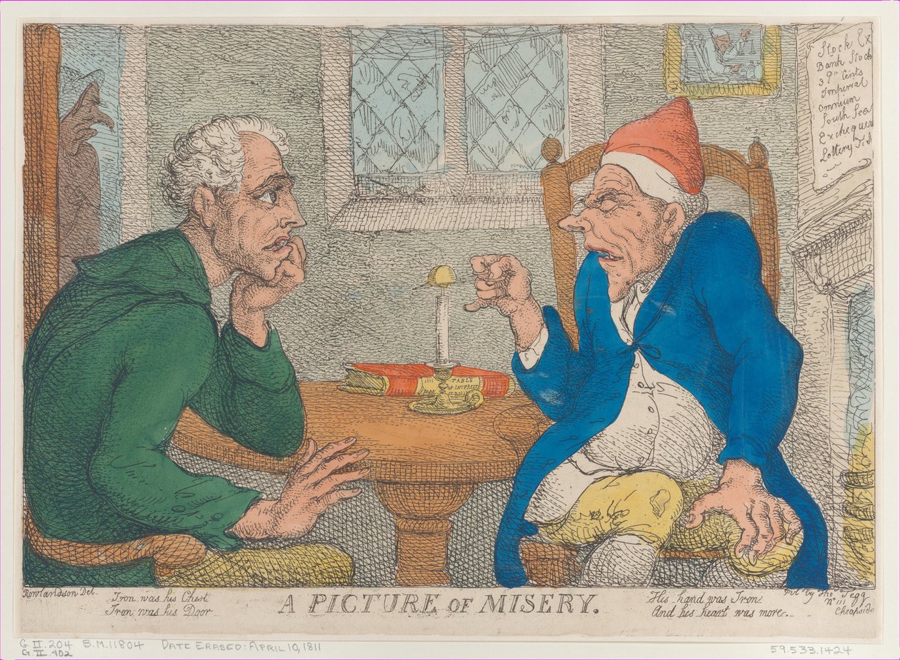 A Picture of Misery, 10 april 1811., 10 april 1811. av Thomas Rowlandson