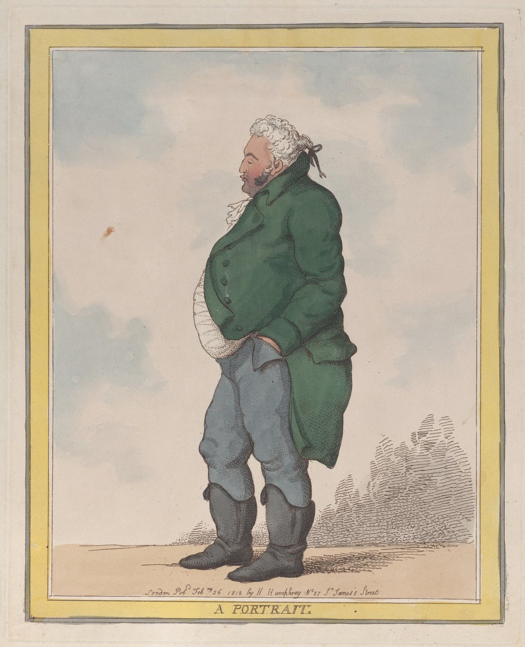 A Portrait George, 3rd Earl of Pomfret, 26 februari 1812., 26 februari 1812. av Thomas Rowlandson
