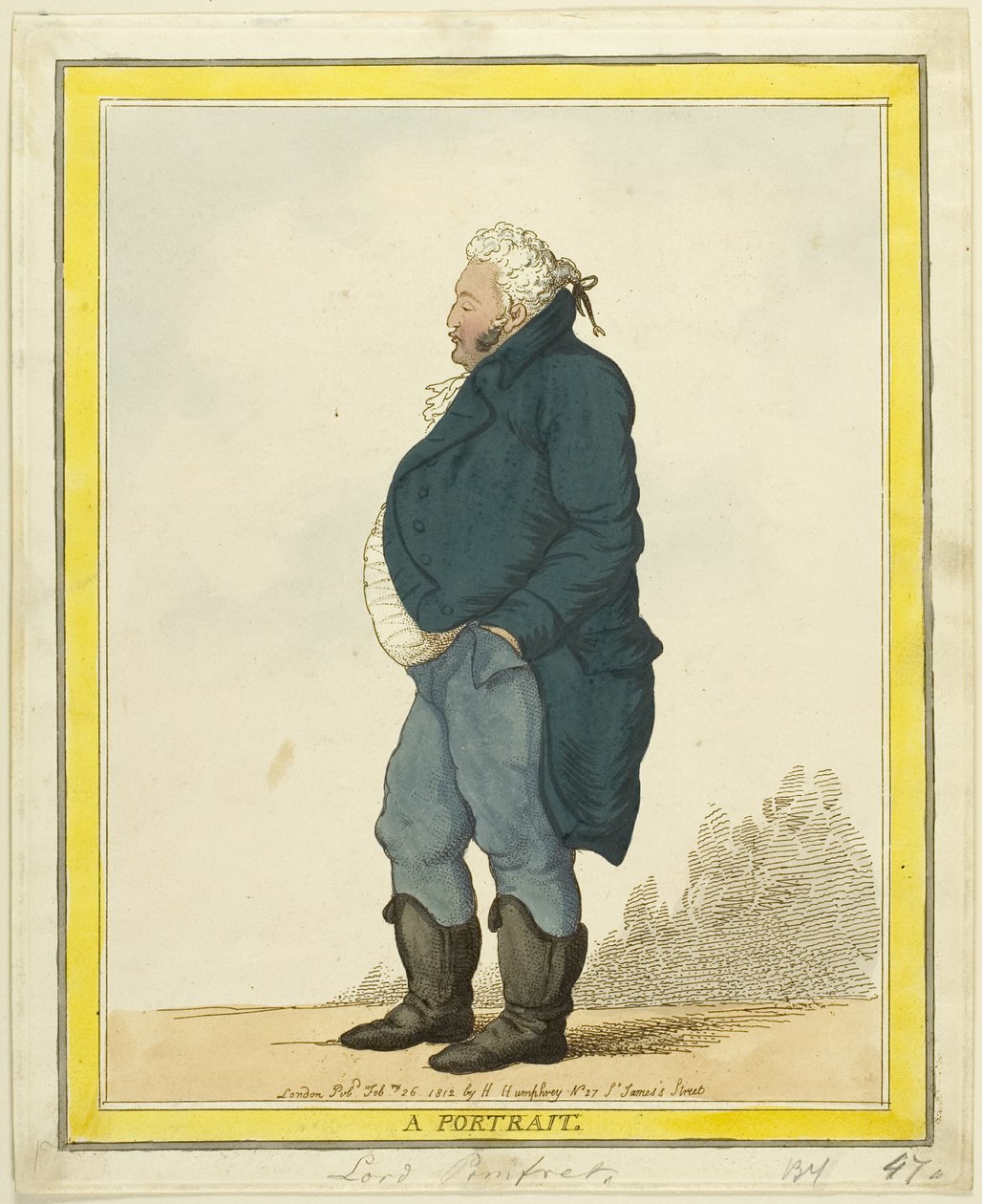 Ett porträtt: Lord Pomfret av Thomas Rowlandson
