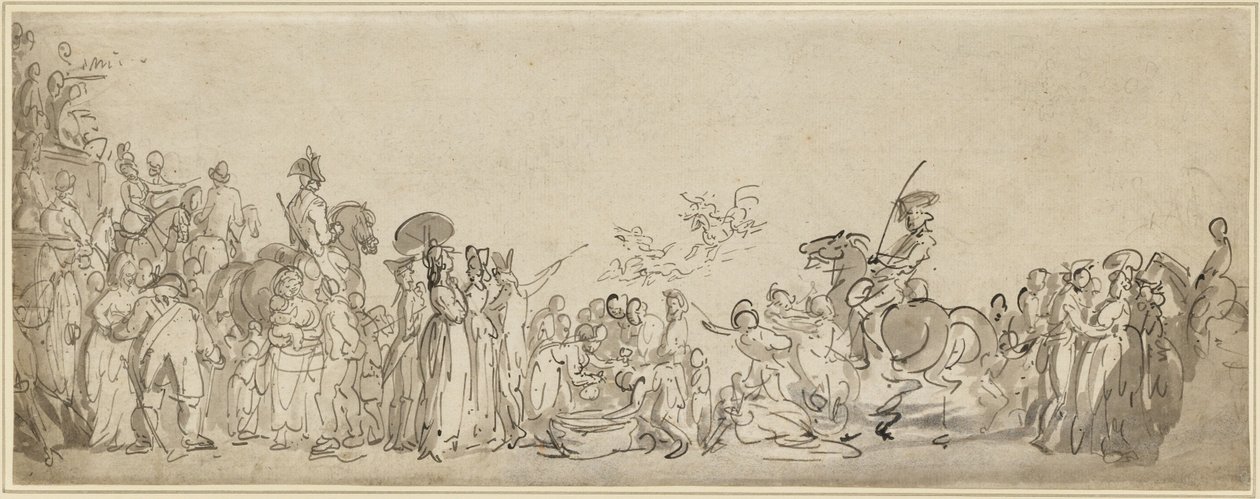 En militärparad i Hyde Park av Thomas Rowlandson