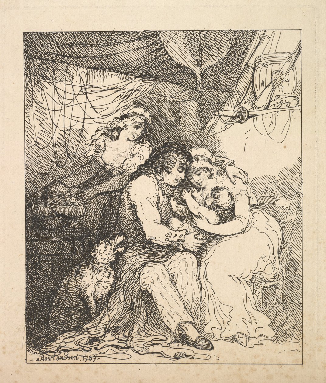En sjömans familj av Thomas Rowlandson
