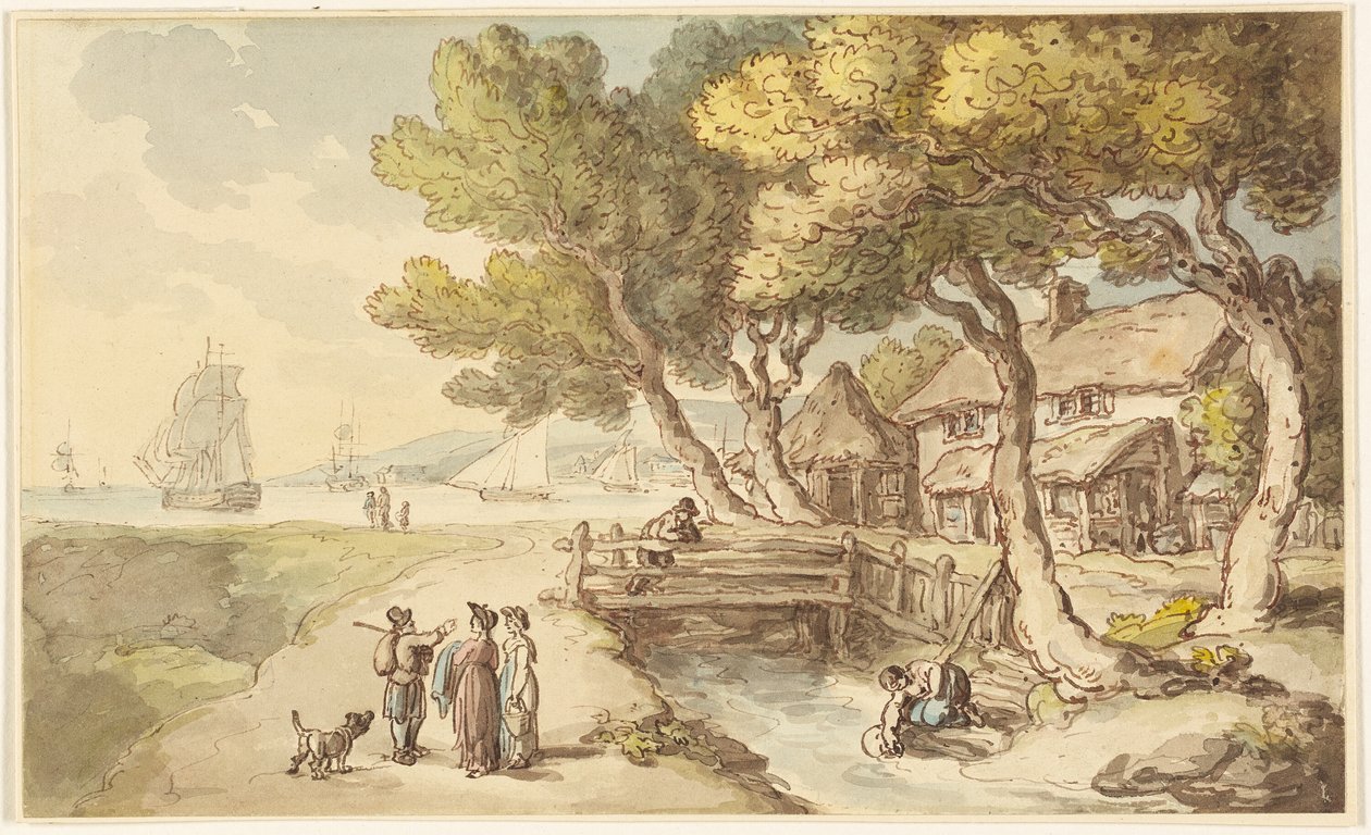 En scen i Cornwall av Thomas Rowlandson