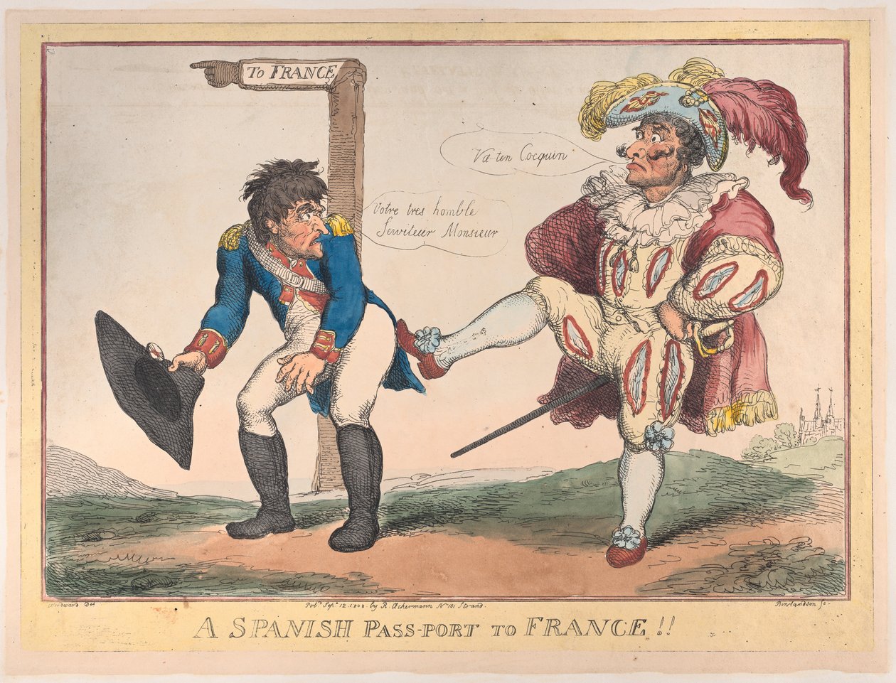 En spansk port till Frankrike!!, 12 september 1808., 12 september 1808. av Thomas Rowlandson