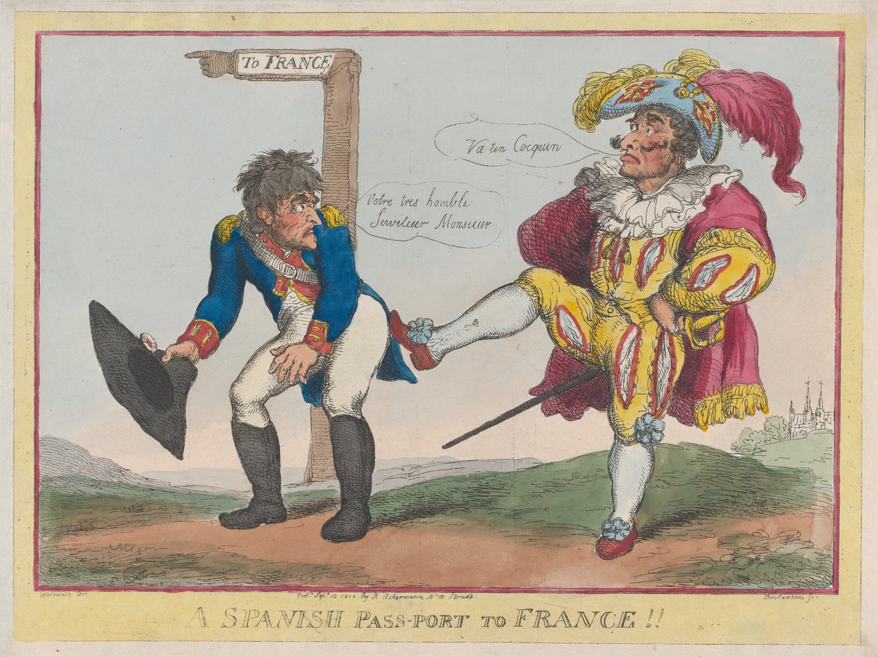 En spansk port till Frankrike!!, 12 september 1808., 12 september 1808. av Thomas Rowlandson