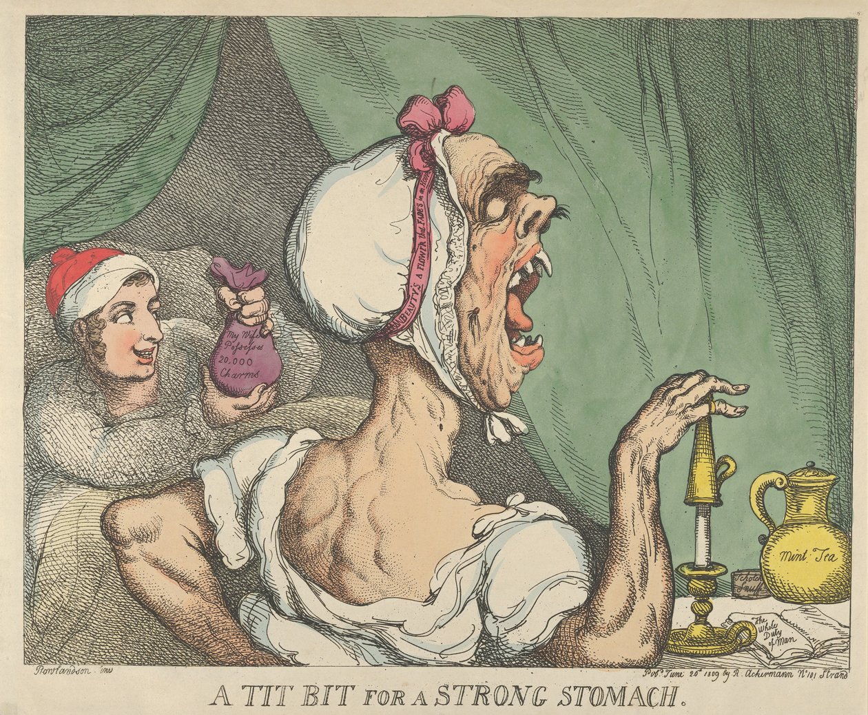 En mesbit för en stark mage, 20 juni 1809, 20 juni 1809. av Thomas Rowlandson