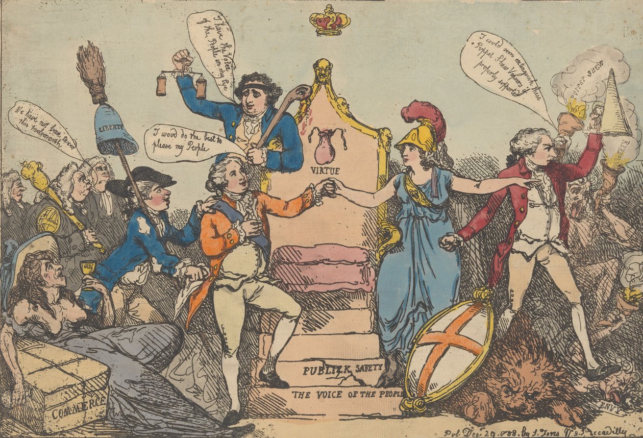 A Touch on the Times, 29 december 1788., 29 december 1788. av Thomas Rowlandson