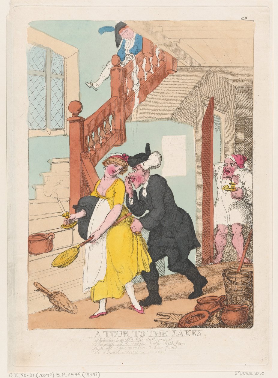 En tur till sjöarna, oktober 1807, oktober 1807. av Thomas Rowlandson
