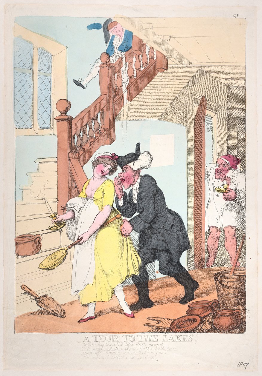 En tur till sjöarna, oktober 1807, oktober 1807. av Thomas Rowlandson