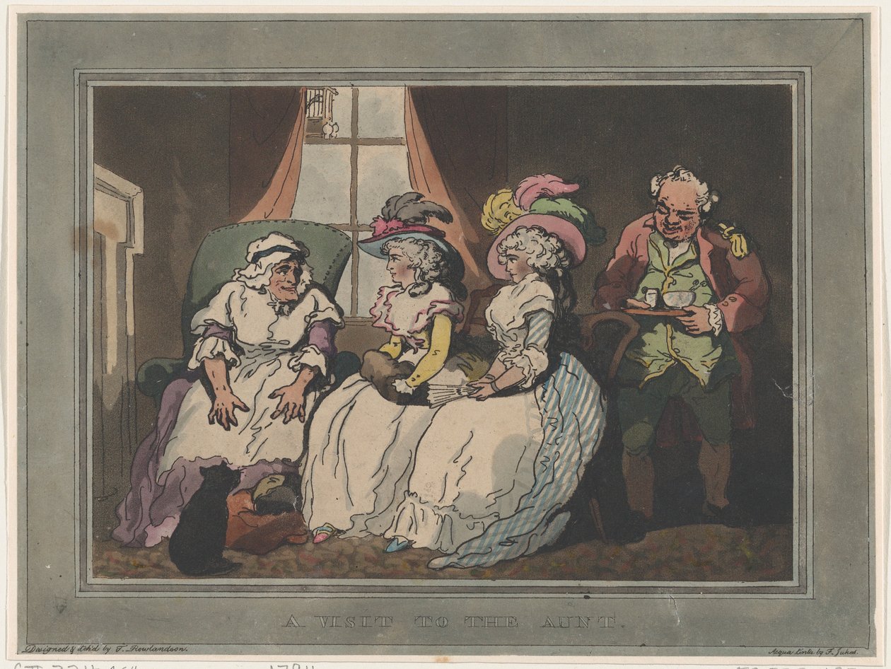 Ett besök hos tanten, 20 december 1794, 20 december 1794 av Thomas Rowlandson