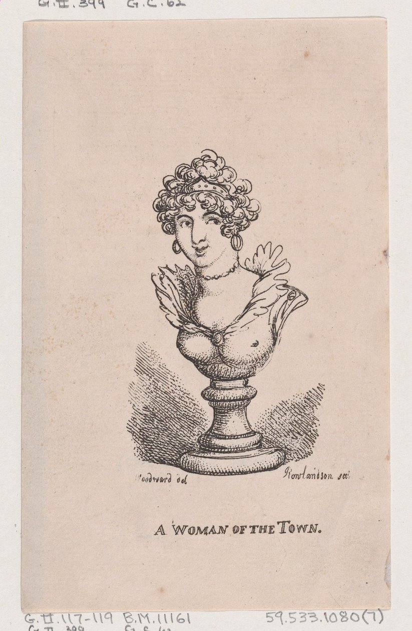 En kvinna i staden, april 1808., april 1808. av Thomas Rowlandson