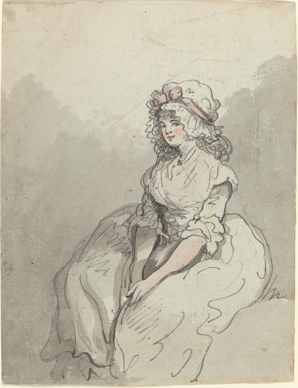 En ung engelsk skönhet av Thomas Rowlandson