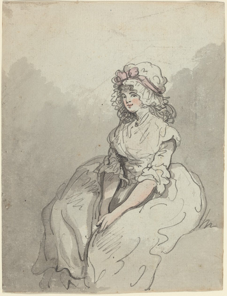 En ung engelsk skönhet av Thomas Rowlandson