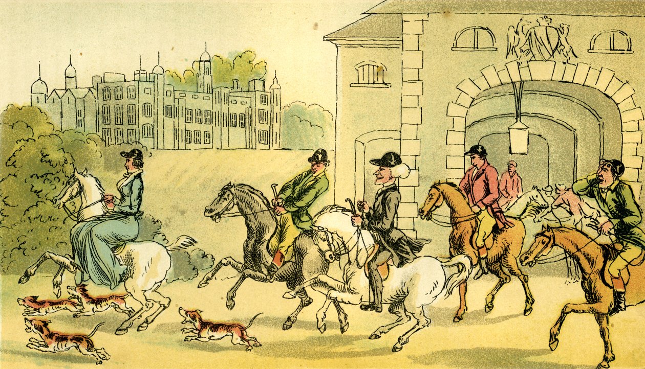 "Ett ädelt jaktparti" av Thomas Rowlandson