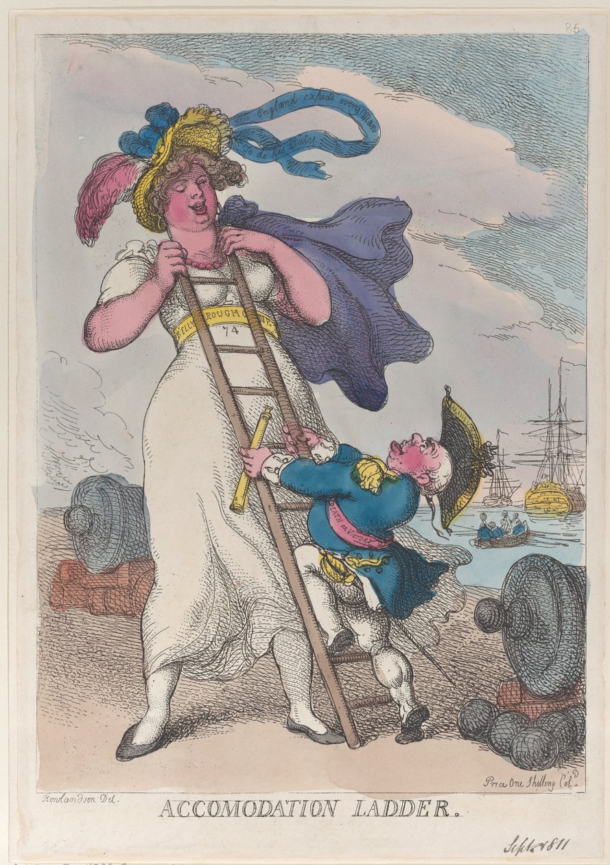 Accommodation Ladder, 1 september 1811., 1 september 1811. av Thomas Rowlandson
