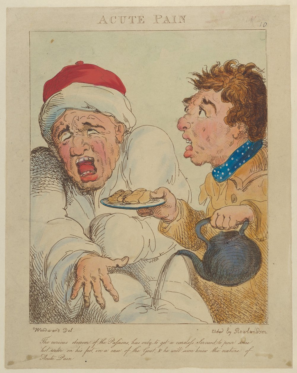 Akut smärta, 1800., 1800. av Thomas Rowlandson