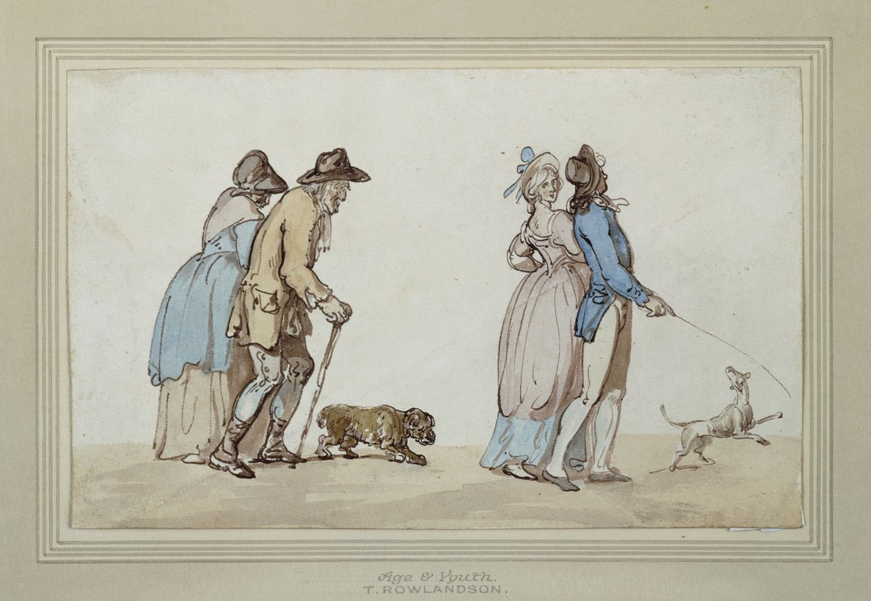 Ålder och ungdom, av Thomas Rowlandson