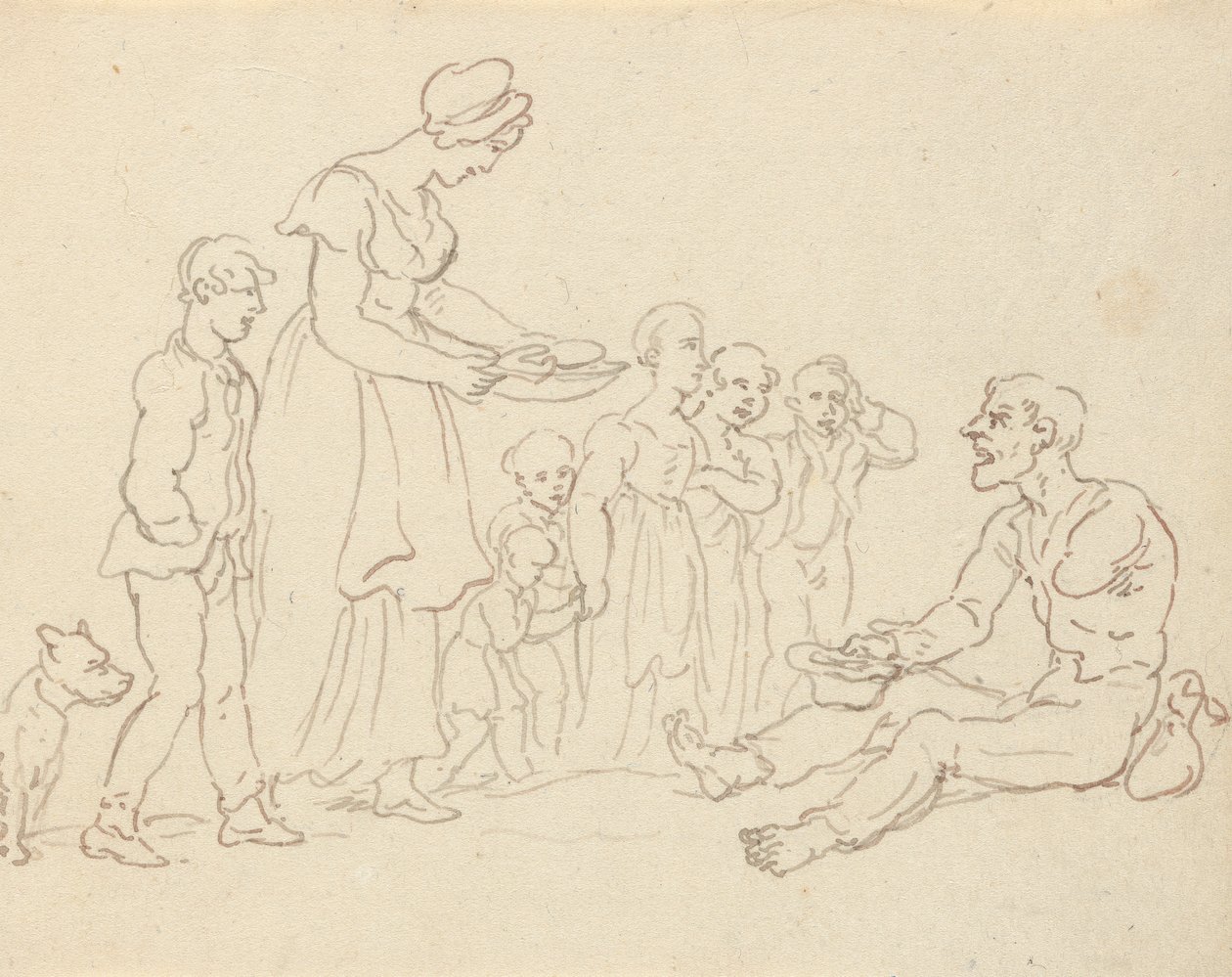 Albumritning av Thomas Rowlandson