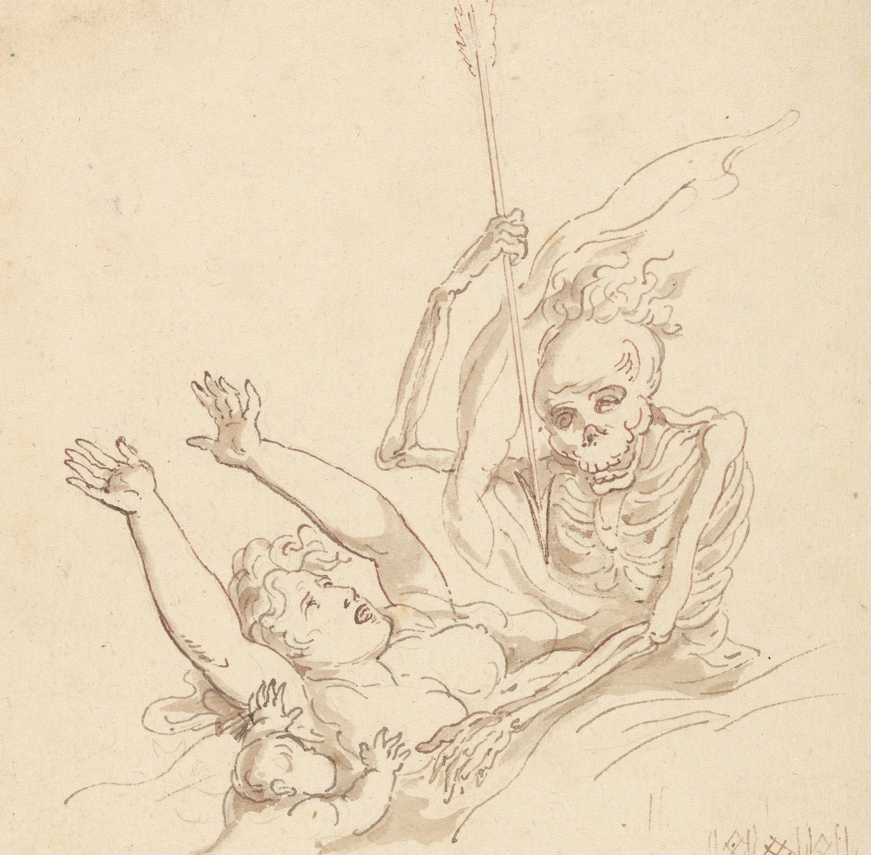 Albumteckning av Thomas Rowlandson