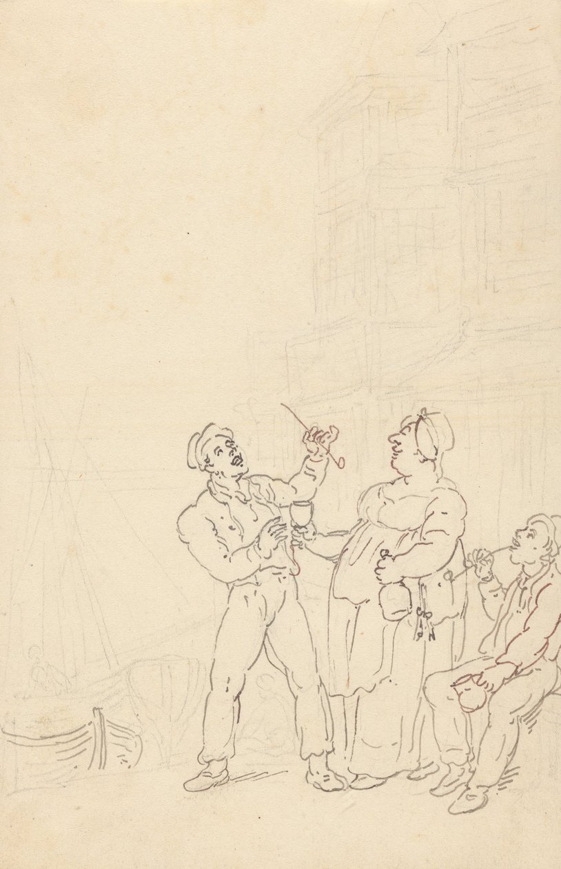 Albumteckning av Thomas Rowlandson