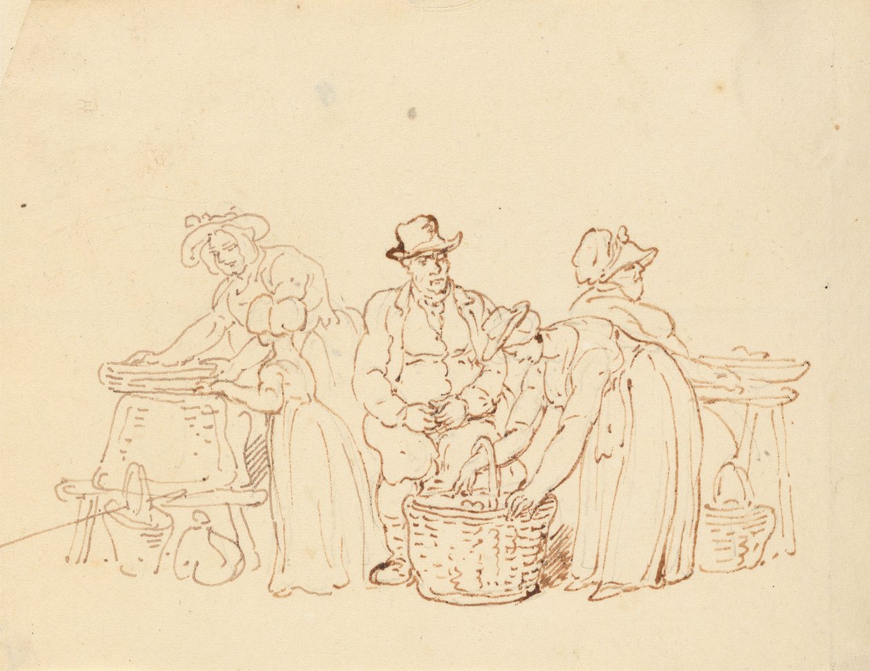 Albumteckning av Thomas Rowlandson
