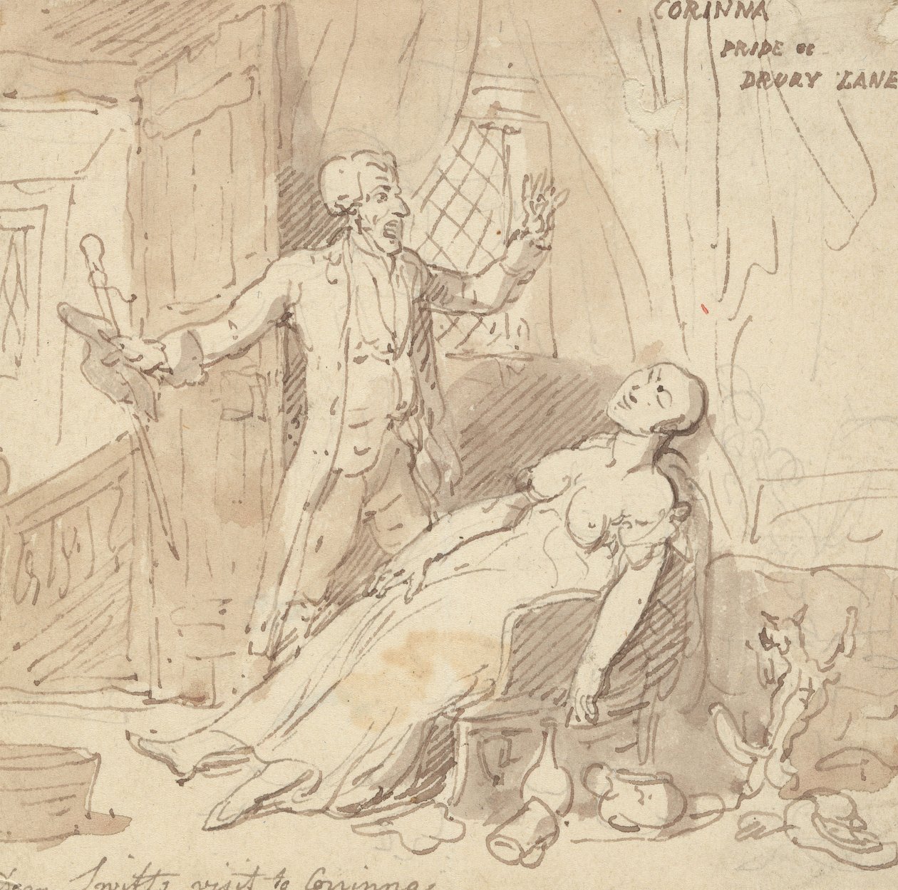 Albumteckning av Thomas Rowlandson