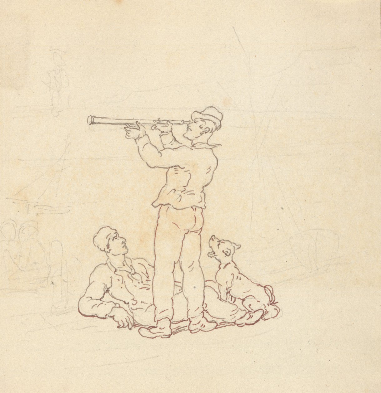 Albumteckning av Thomas Rowlandson