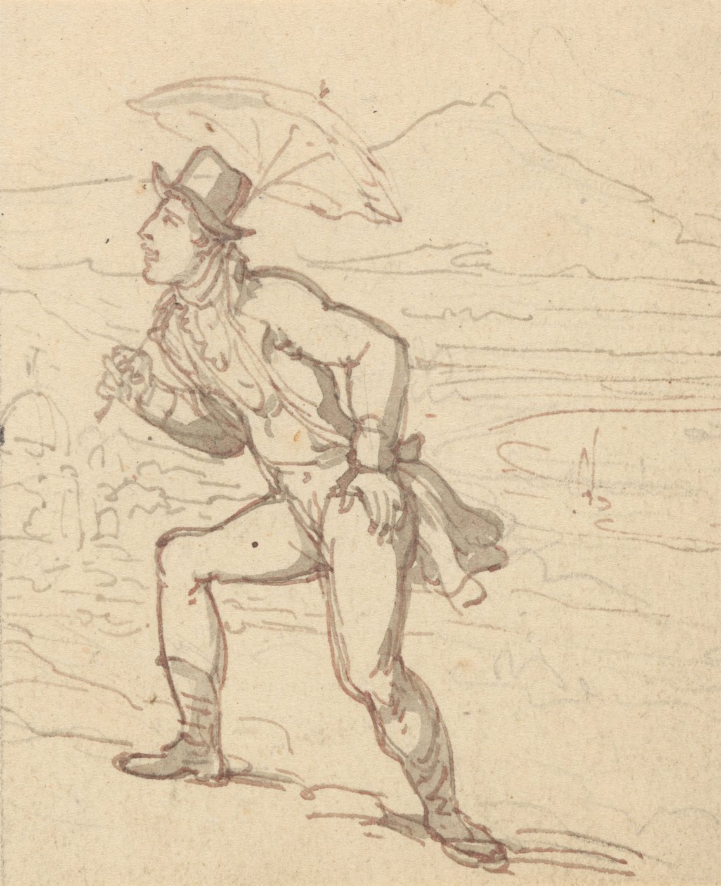 Albumteckning av Thomas Rowlandson