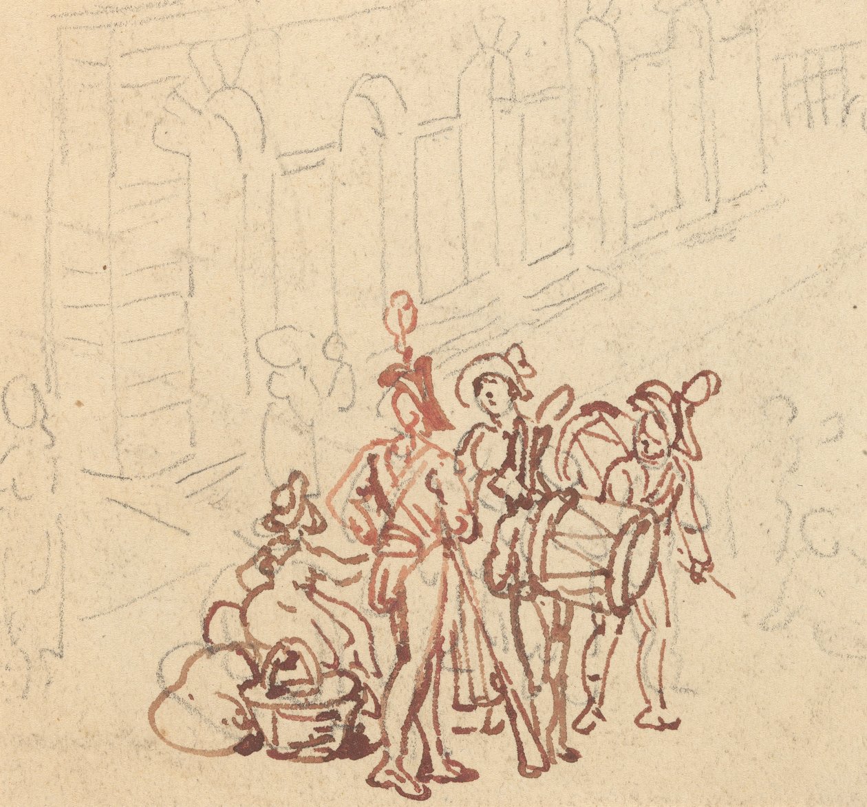 Albumteckning av Thomas Rowlandson