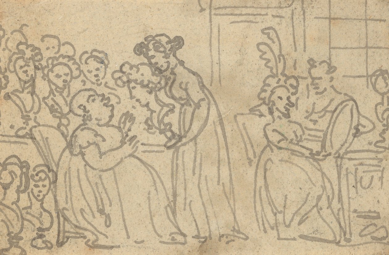 Albumteckning av Thomas Rowlandson