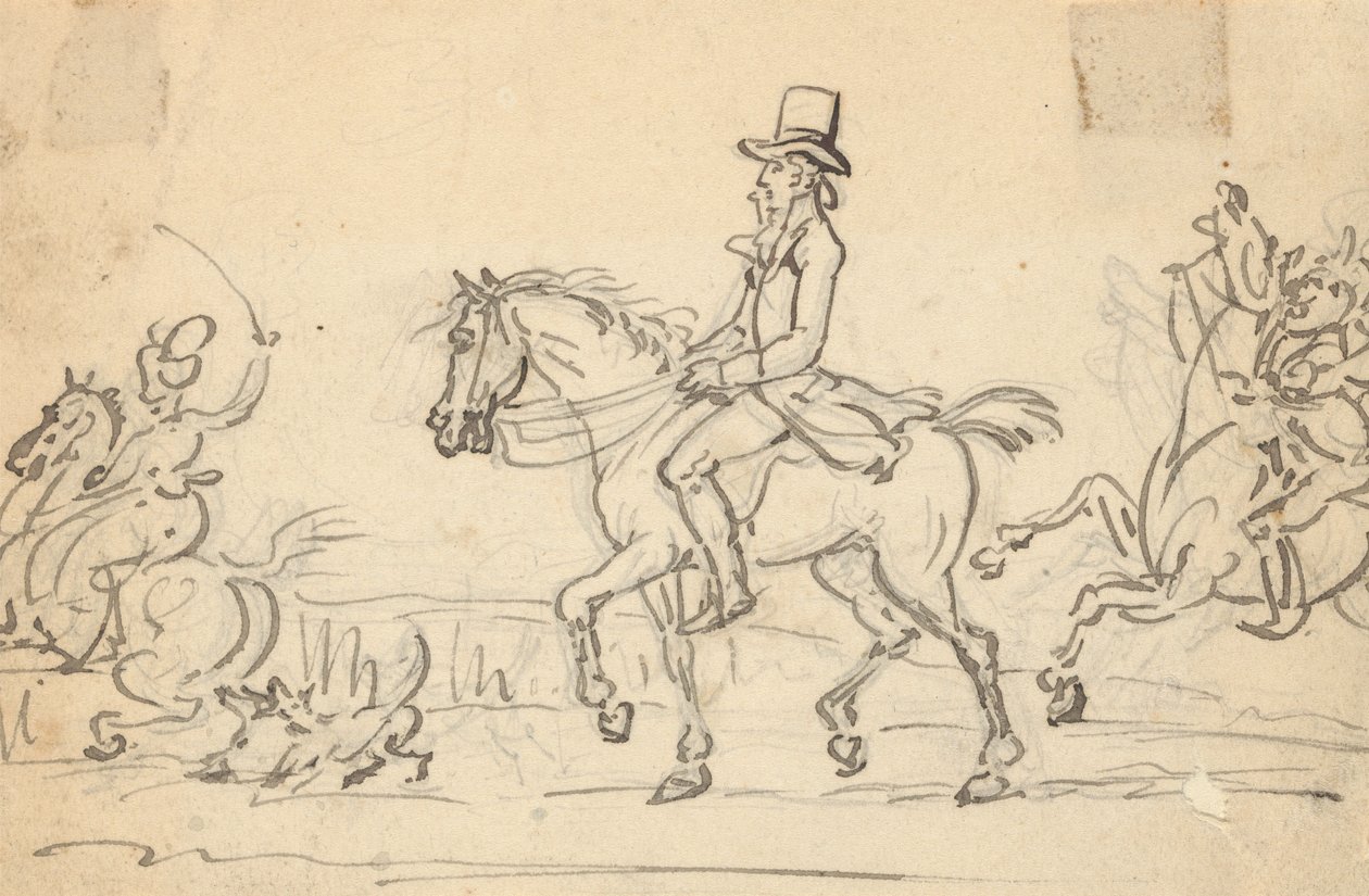 Albumteckning av Thomas Rowlandson