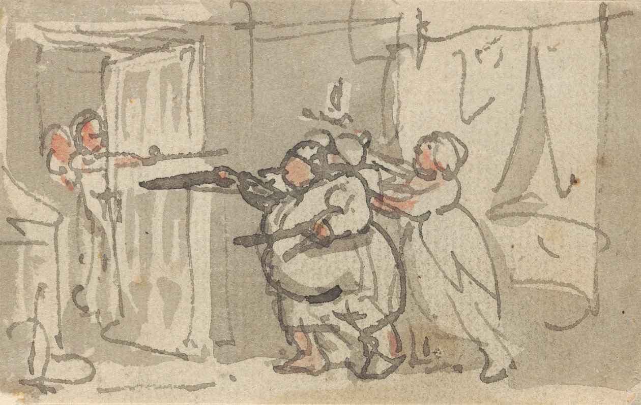 Albumteckning av Thomas Rowlandson