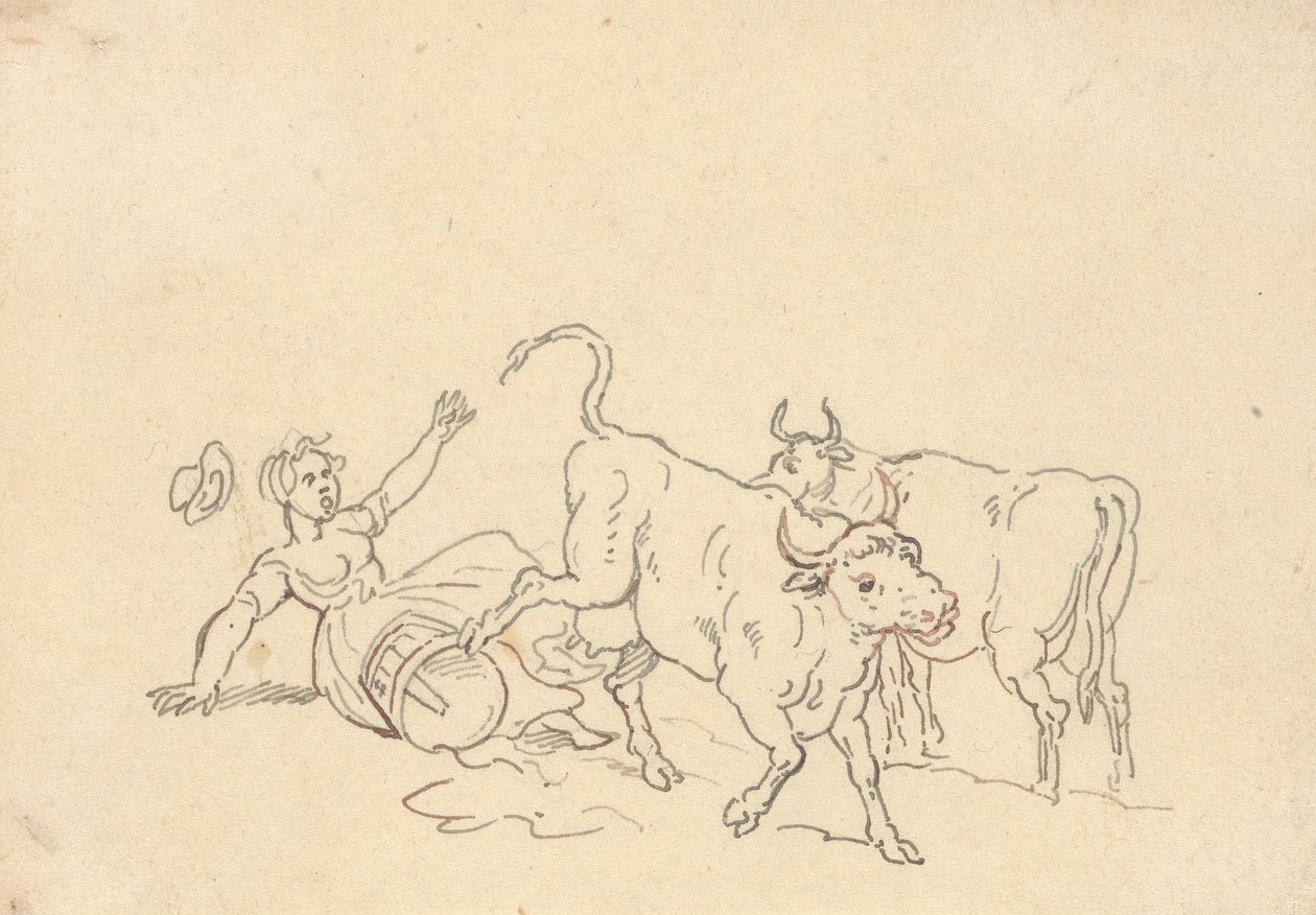 Albumteckning av Thomas Rowlandson