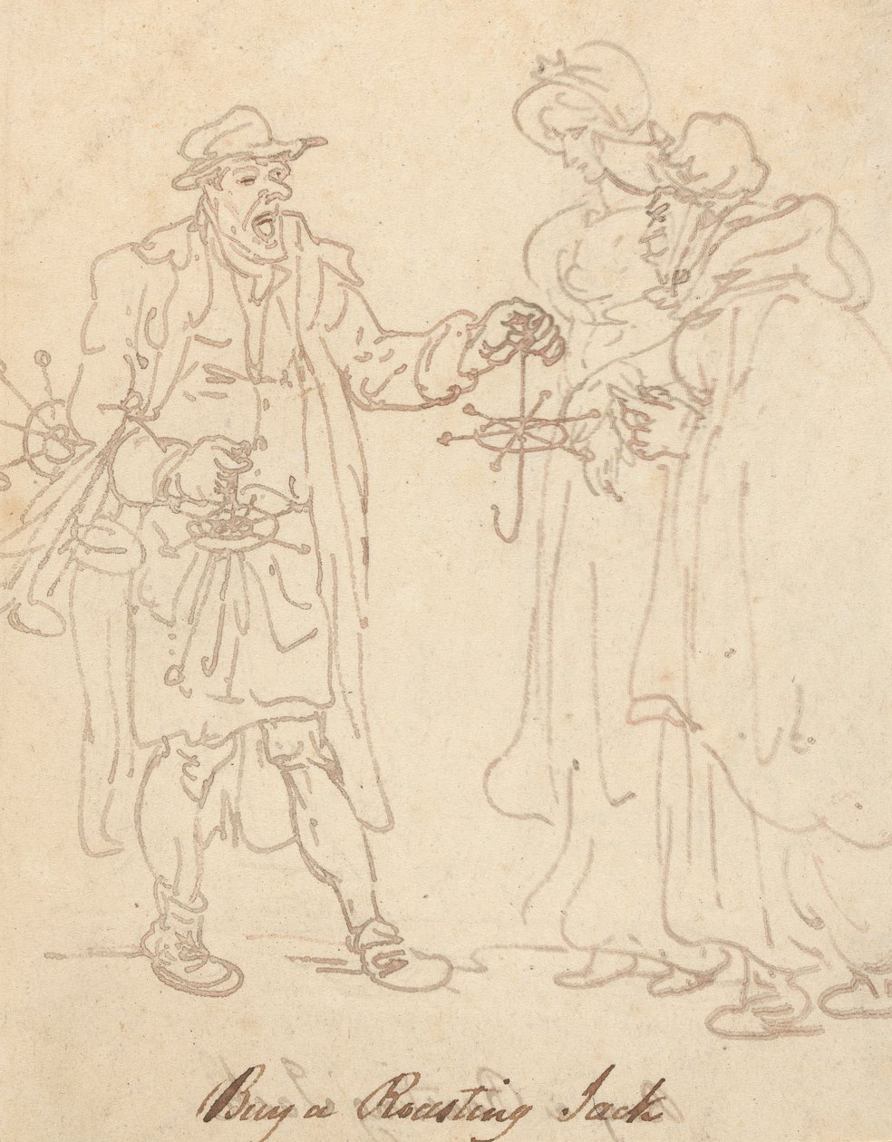 Albumteckning av Thomas Rowlandson