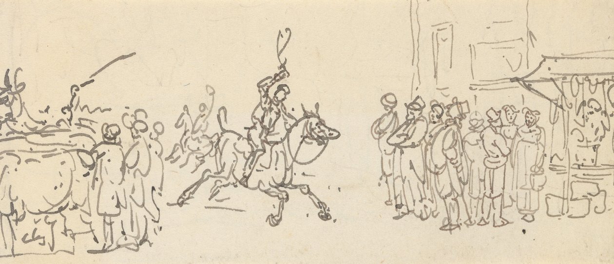 Albumteckning av Thomas Rowlandson