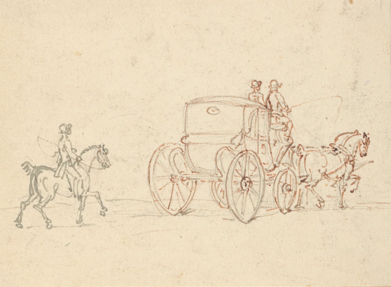 Albumteckning av Thomas Rowlandson